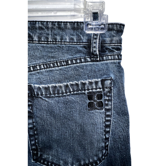 BCBG Maxazria Jeans Women's Size 30 Blue Black Mid Rise 5-Pkt Straight Leg Jean - Picture 6 of 8